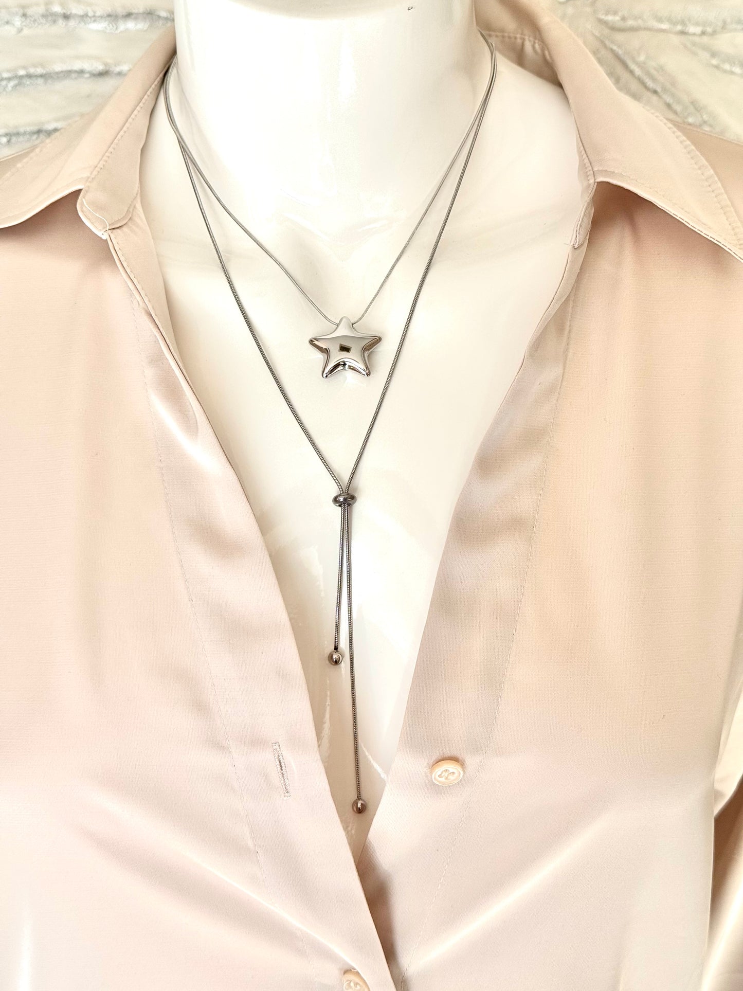 Cata Star Necklace - Gold / Silver