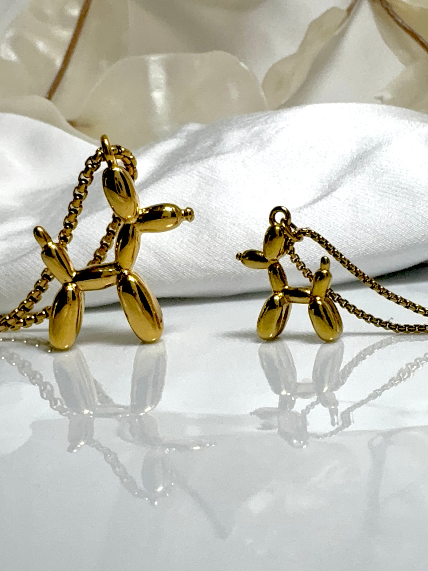 Necklace Peanut & Peanut Jr Ballon Dog Pendant