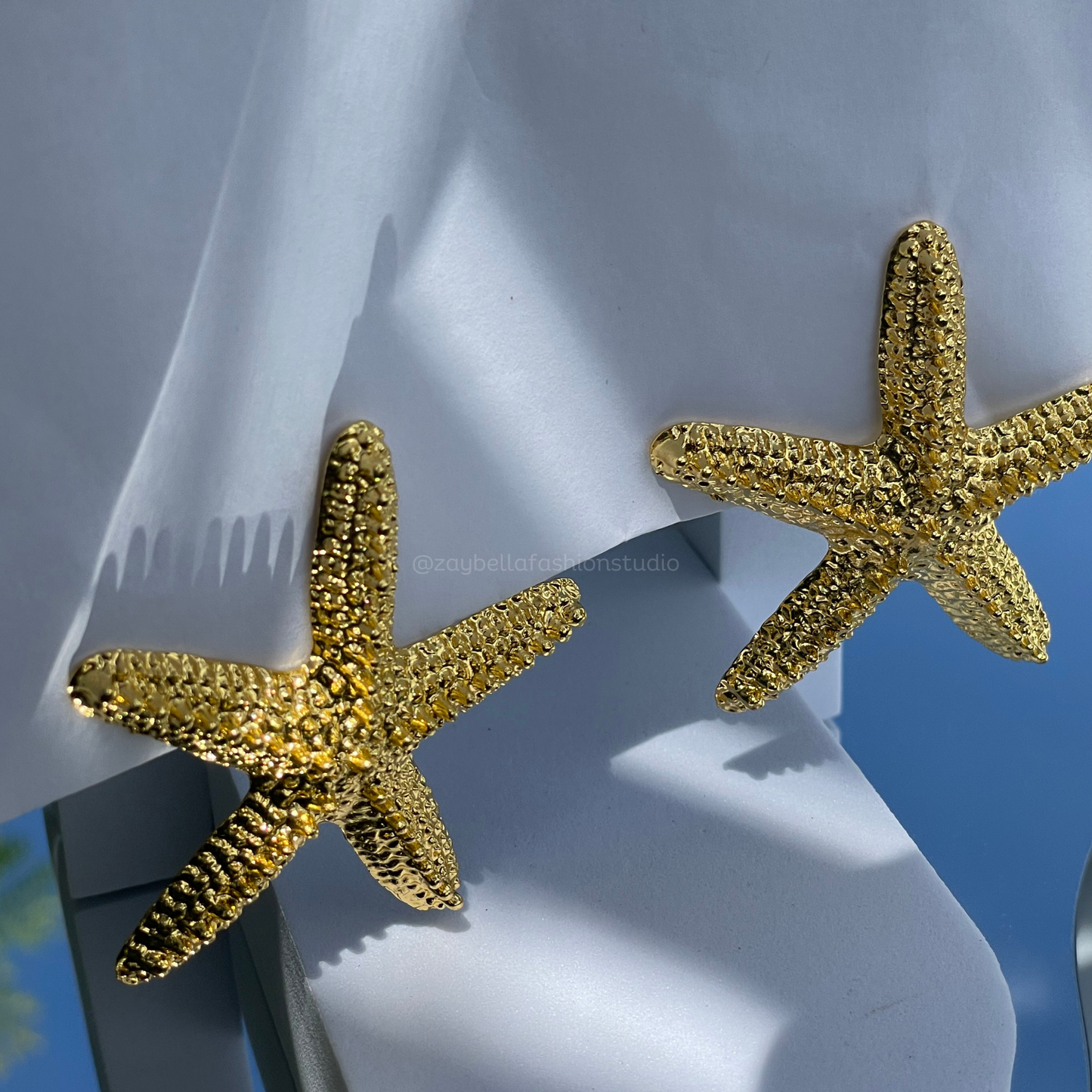 Starfish Gold Necklace & Earrings