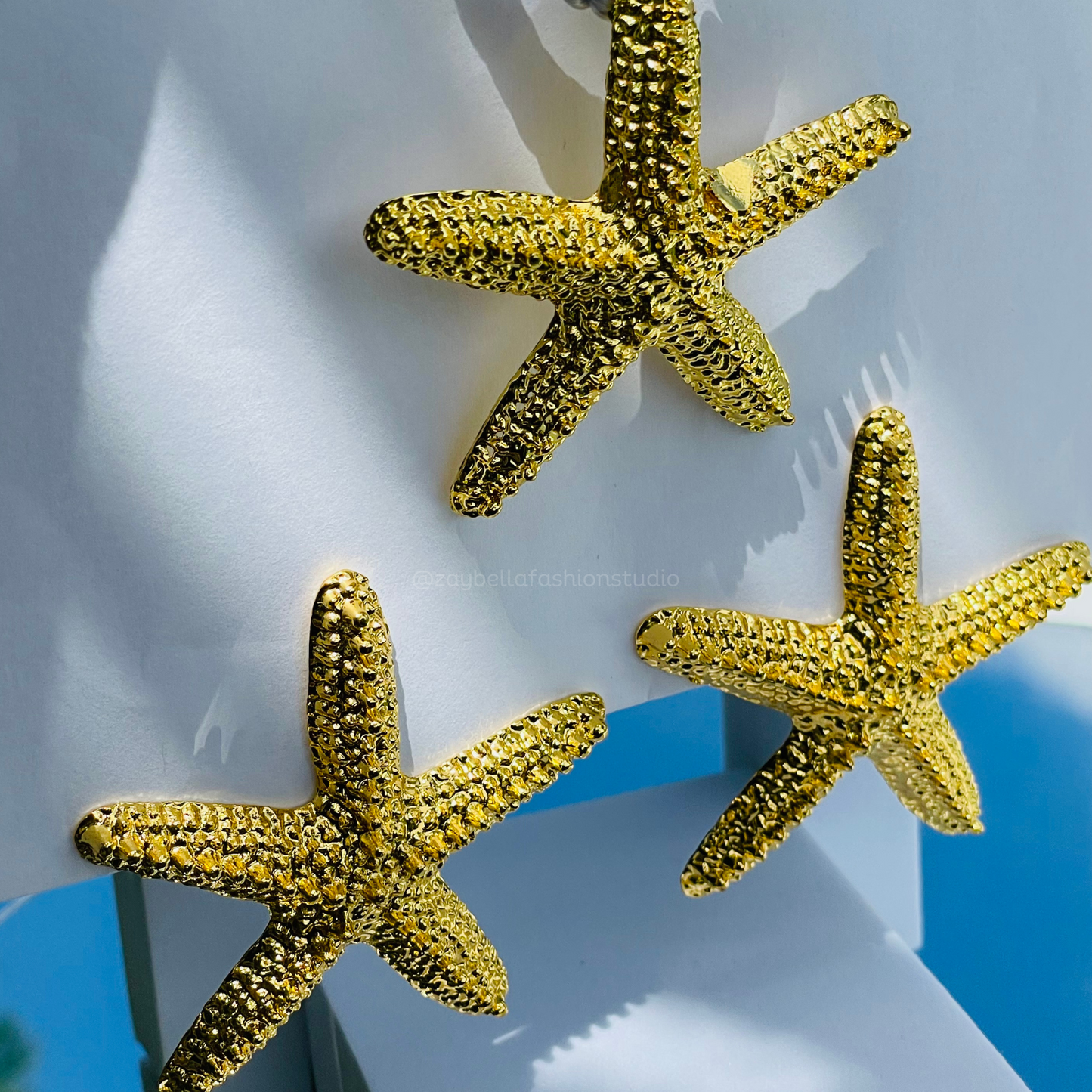 Starfish Gold Necklace & Earrings