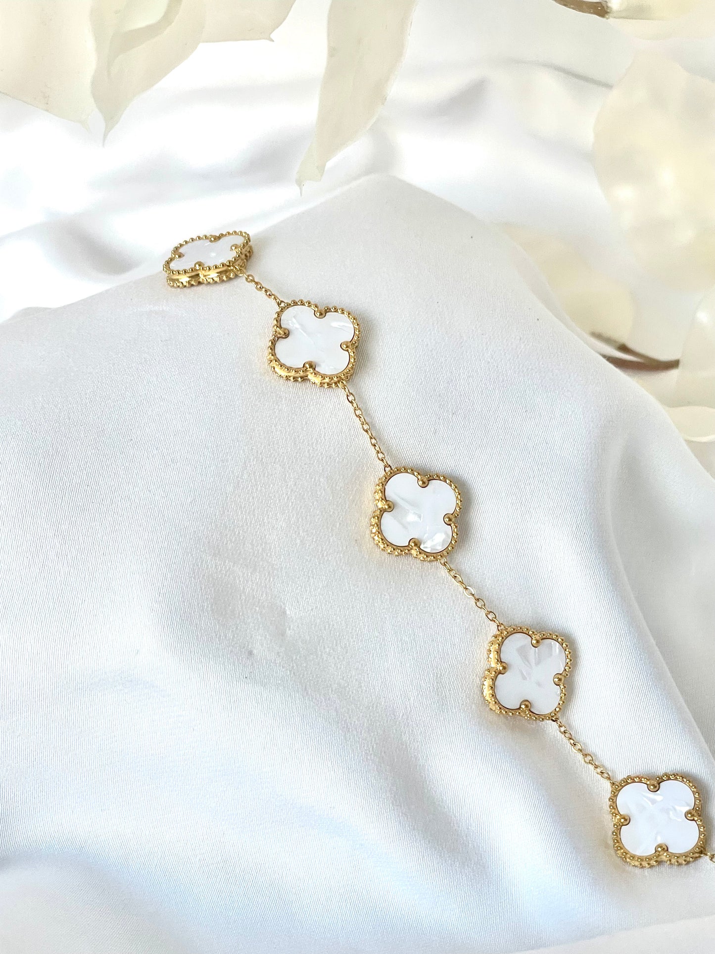 4 Leaf Clover Set   "White"